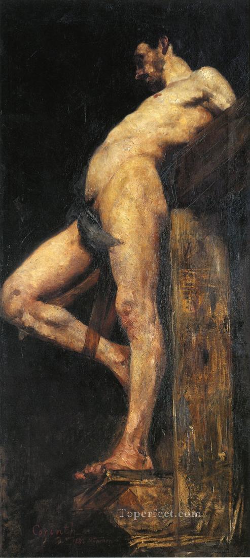 Ladrón crucificado cuerpo masculino Lovis Corinth Pintura al óleo